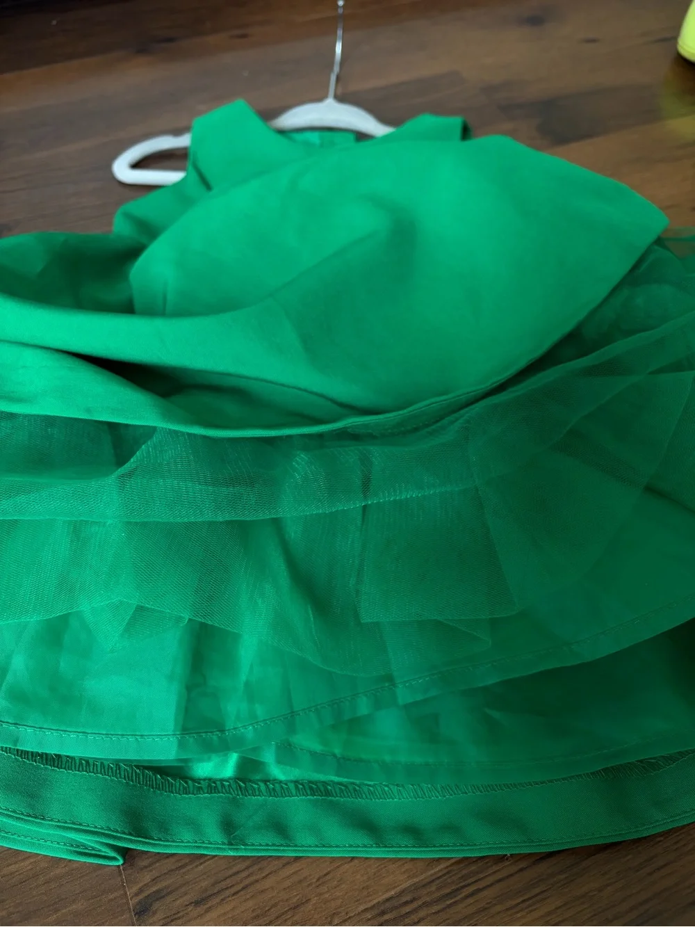 JANIE AND JACK Emerald Green Bow-Front Special Occasion Dress